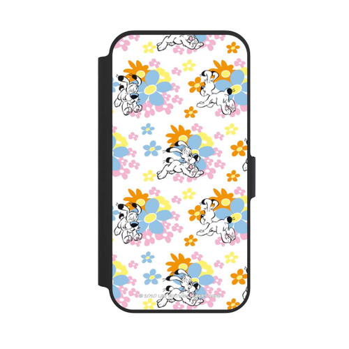 Apple iPhone 13 Pro NIVOflip Idéfix sur fleurs colorées