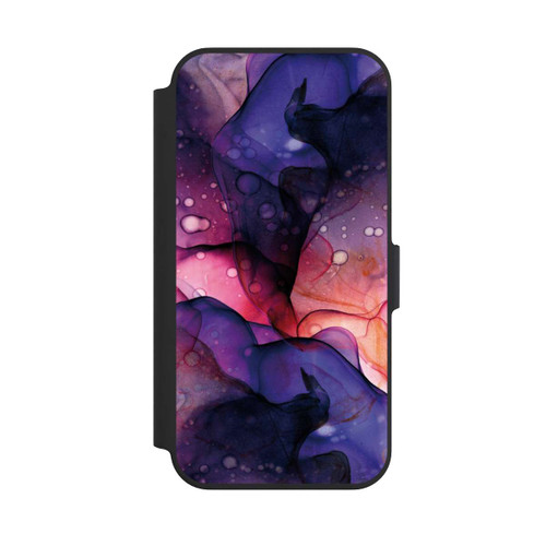 Apple iPhone 13 Pro NIVOflip Flüssige Kunst Lila-Pink