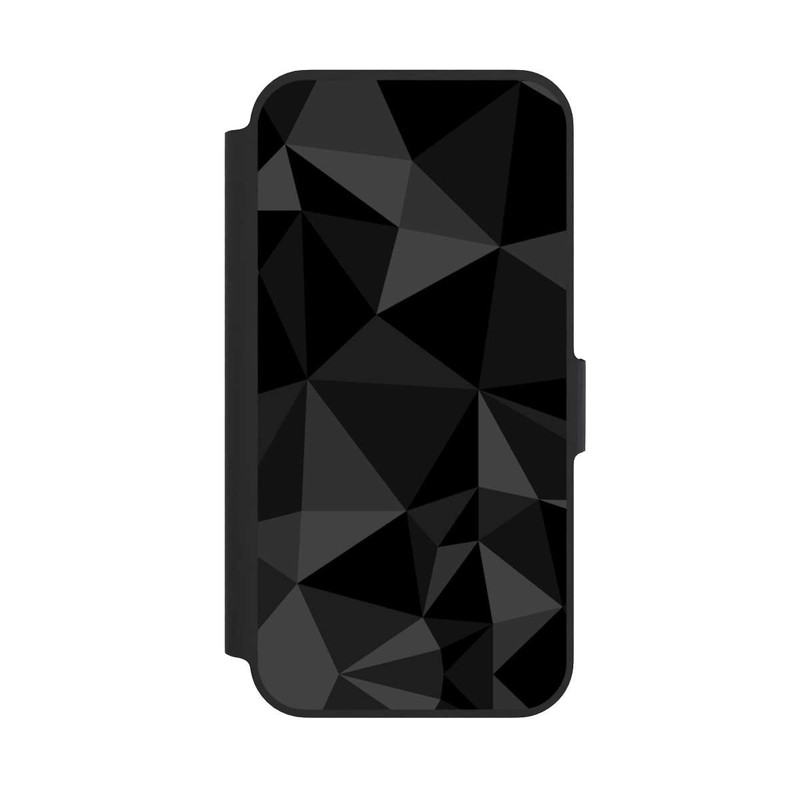 iPhone 13 Pro NIVOflip Polygon Pattern Black