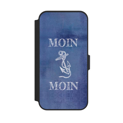 Apple iPhone 13 Pro NIVOflip Moin Anker grunge blau