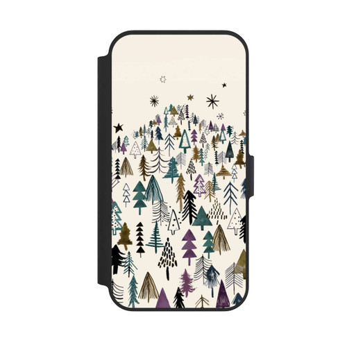 Apple iPhone 13 Pro NIVOflip Mountain Trees Forest Purple