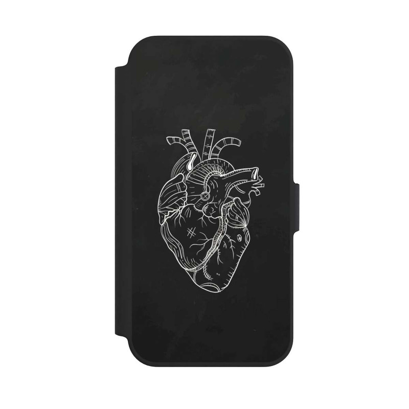 iPhone 13 Pro NIVOflip Heart Drawing Black