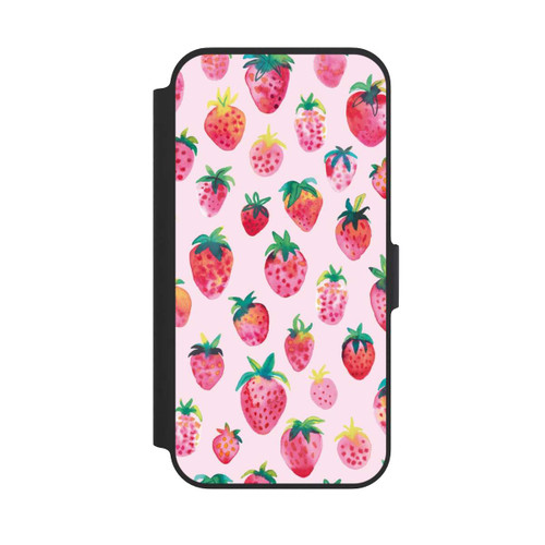 Apple iPhone 13 Pro NIVOflip Aquarell Erdbeeren