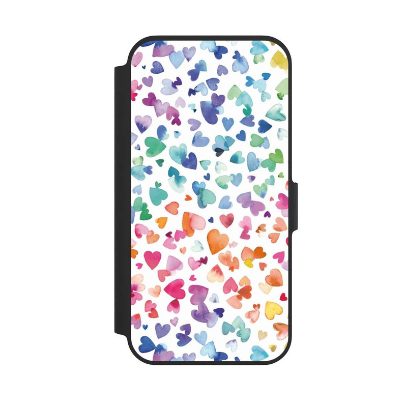 iPhone 13 Pro NIVOflip Coeurs d'amour aquarelle