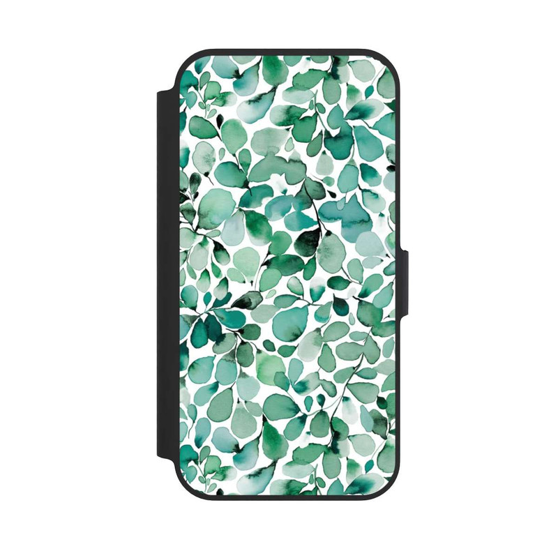 iPhone 13 Pro NIVOflip Feuilles feuillues à motif aquarelle