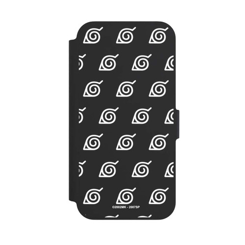 Apple iPhone 13 Pro NIVOflip white Konoha-Pattern Transparent