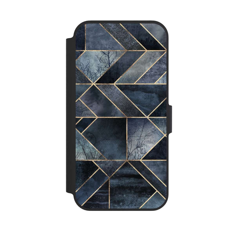 iPhone 13 Pro NIVOflip Abstraktes Natur-Dunkelblau