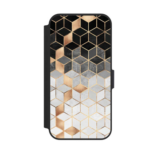 Apple iPhone 13 Pro NIVOflip Würfel dunkel und gold