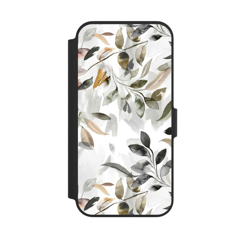iPhone 13 Pro NIVOflip Feuilles neutres à l’aquarelle
