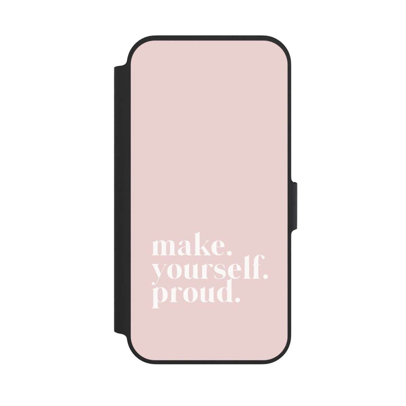 iPhone 13 Pro NIVOflip Make Yourself Proud Zitat - Altrosa