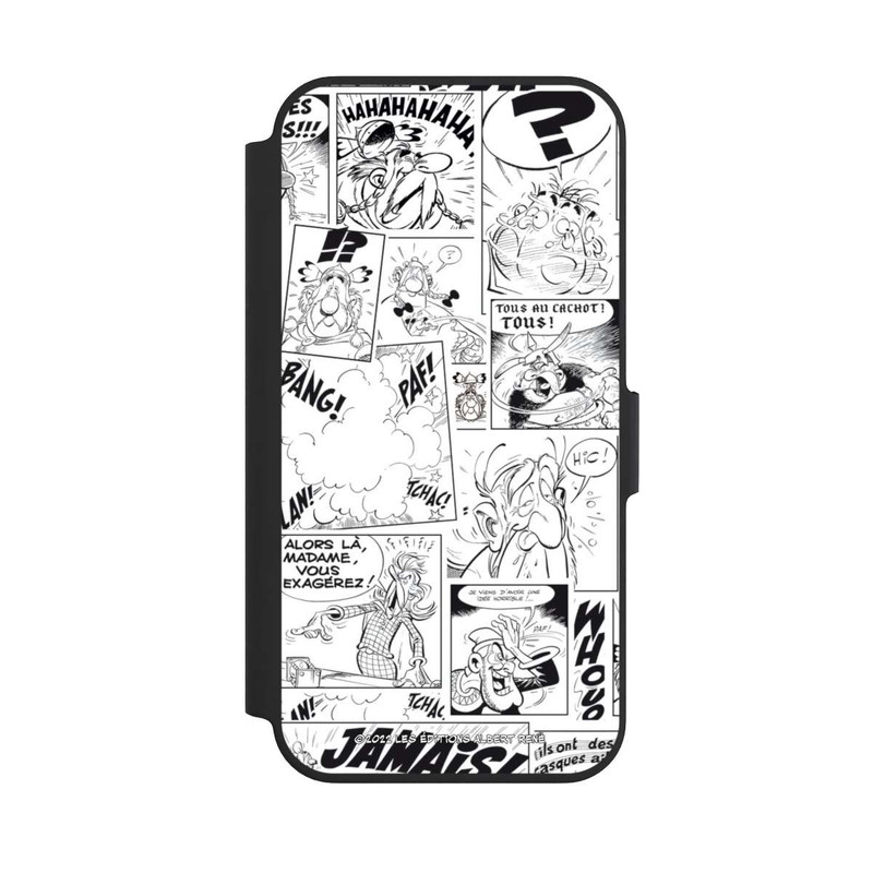 iPhone 13 Pro NIVOflip Asterix Comic Schwarz und Weiß