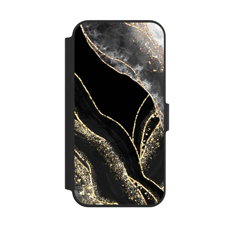 iPhone 13 Pro NIVOflip Dark Marble Gold