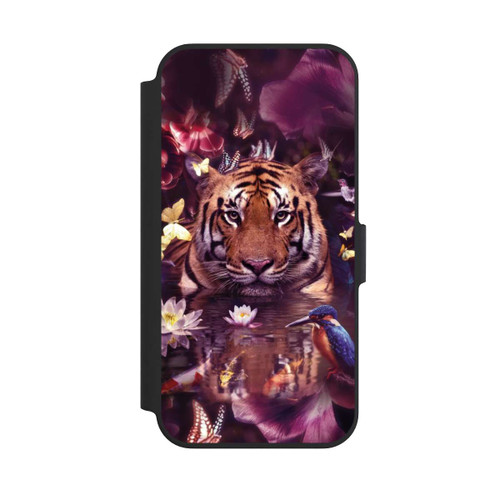 Apple iPhone 13 Pro NIVOflip Tiger Blumenrahmen
