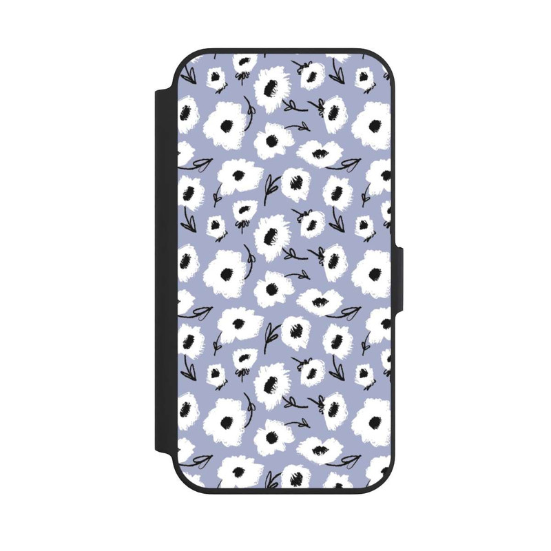 iPhone 13 Pro NIVOflip Blumenmuster Lila