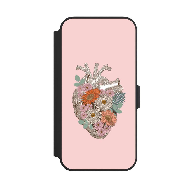 iPhone 13 Pro NIVOflip Florales Vintage-Herz