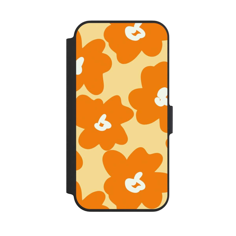 iPhone 13 Pro NIVOflip Fleurs Rétro Jaune & Orange