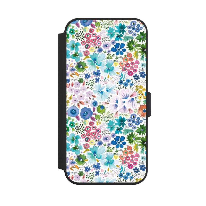 iPhone 13 Pro NIVOflip Artful Little Spring Flowers Blue