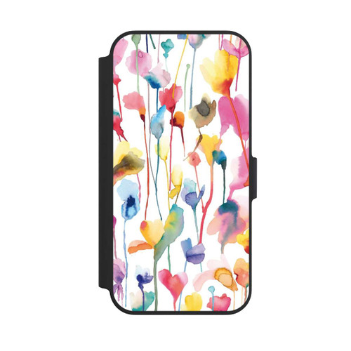 Apple iPhone 13 Pro NIVOflip Aquarell Wildblumen bunt