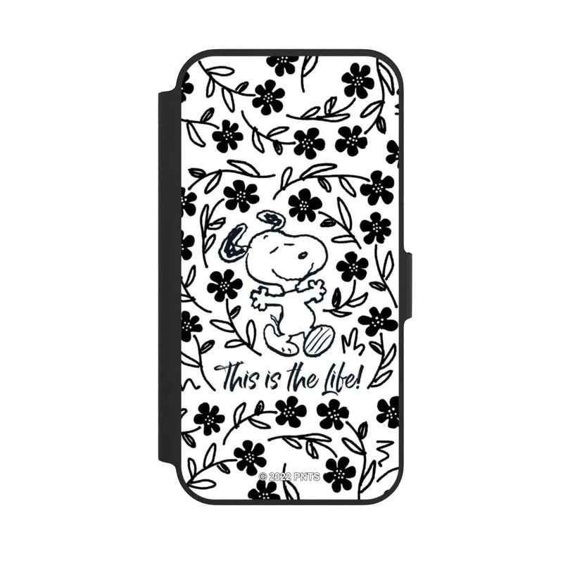 iPhone 13 Pro NIVOflip Snoopy schwarz und weiß This Is The Life