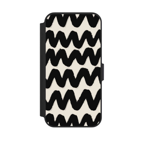 Apple iPhone 13 Pro NIVOflip Vagues Noires Pattern