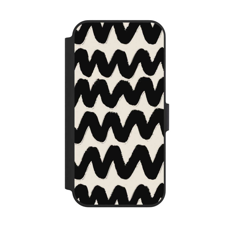 iPhone 13 Pro NIVOflip Vagues Noires Pattern