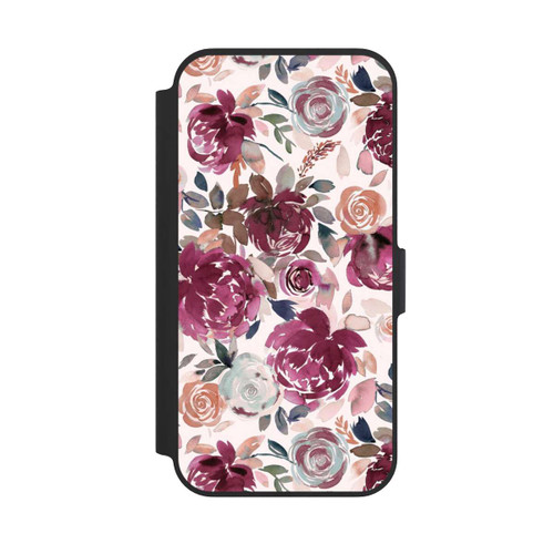 Apple iPhone 13 Pro NIVOflip Autumn Peonies and roses Pink