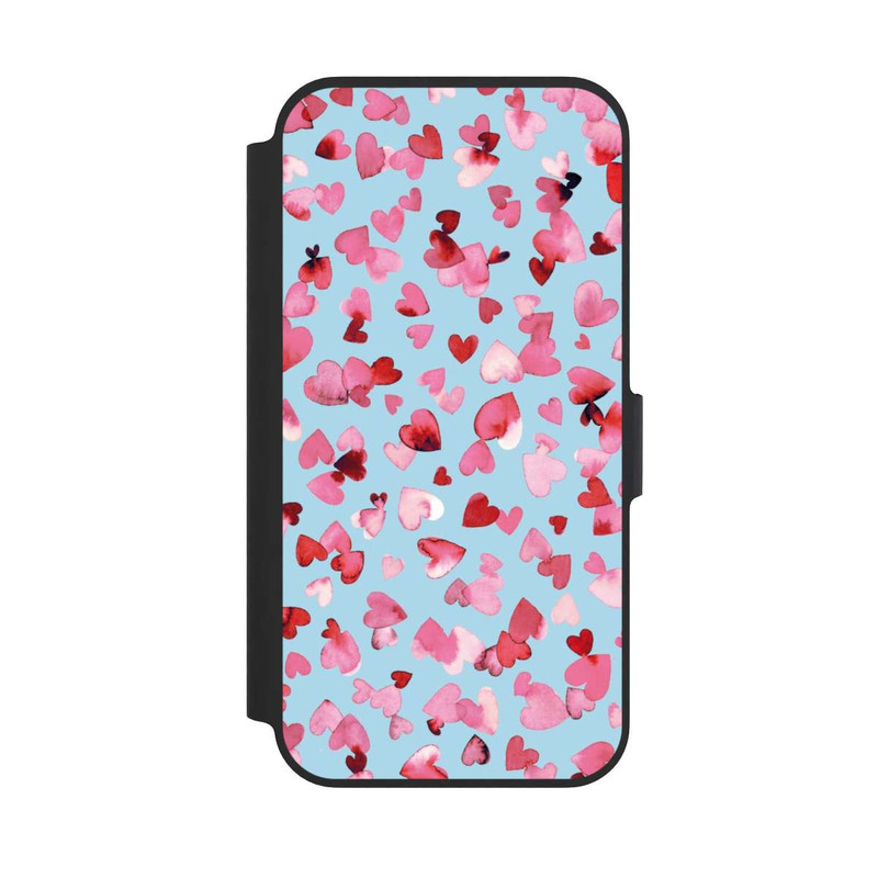 iPhone 13 Pro NIVOflip Saint Valentin Amour Coeurs Rose Bleu