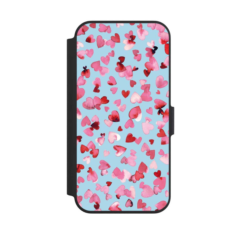iPhone 13 Pro NIVOflip Saint Valentin Amour Coeurs Rose Bleu