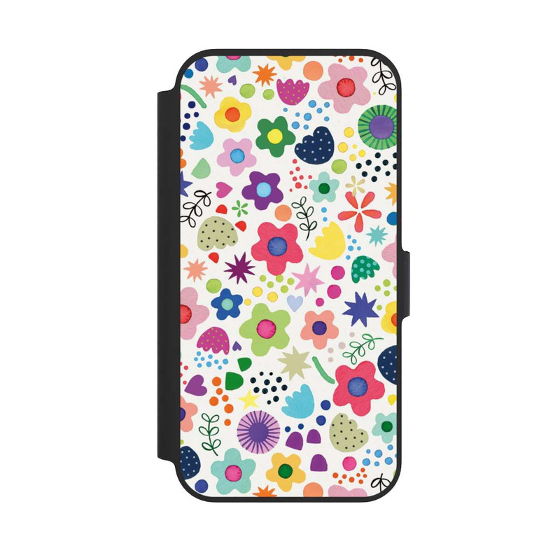 iPhone 13 Pro NIVOflip Fleurs psychédéliques colorées