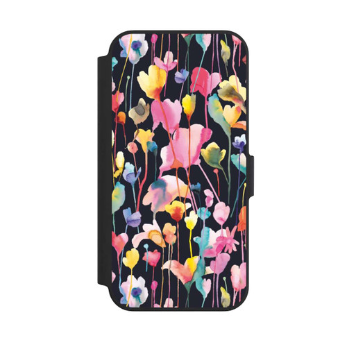 Apple iPhone 13 Pro NIVOflip Wildblumen schwarz