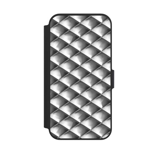 Apple iPhone 13 Pro NIVOflip Glamour Silver Squares