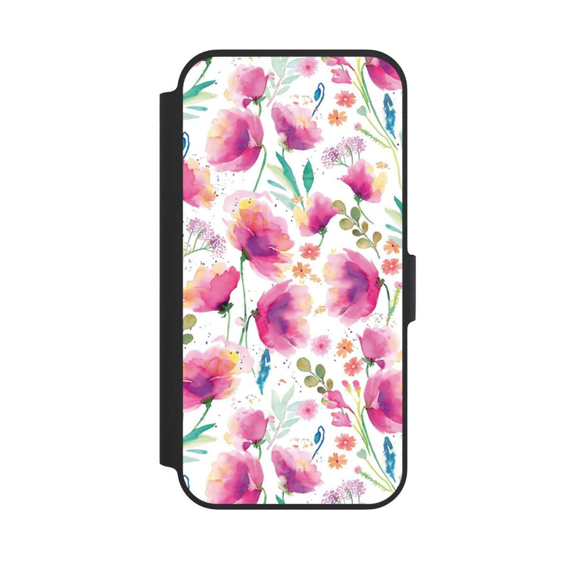 iPhone 13 Pro NIVOflip Abstrakte Mohnblumen aquarell
