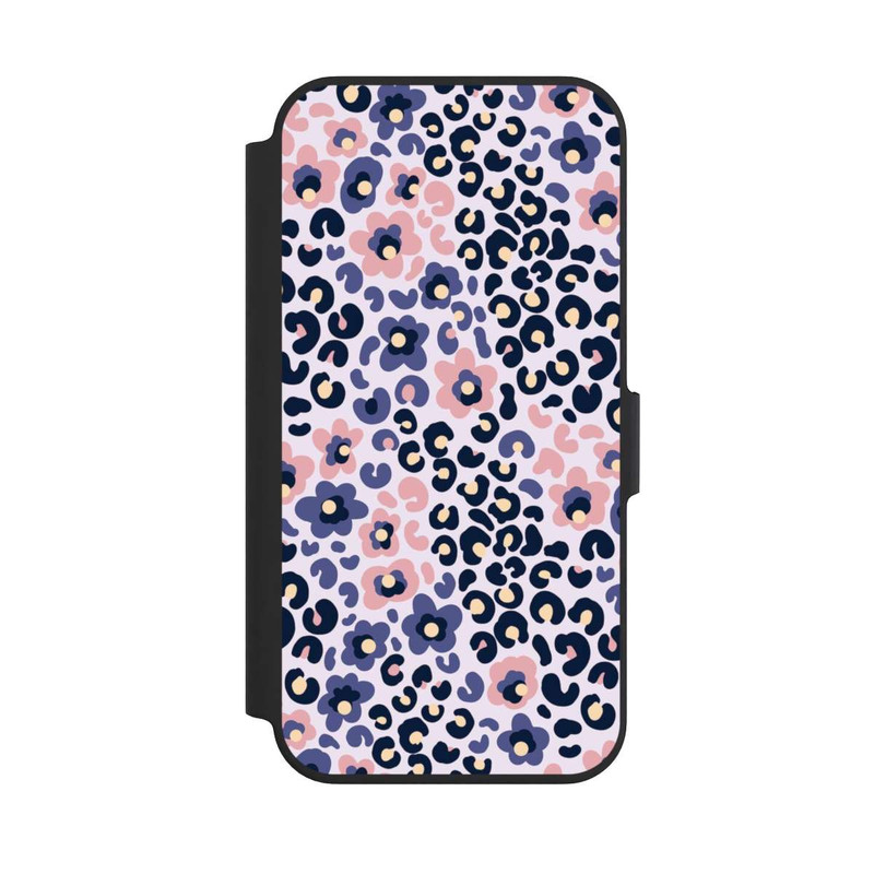 iPhone 13 Pro NIVOflip Peau d'animal avec des fleurs 1