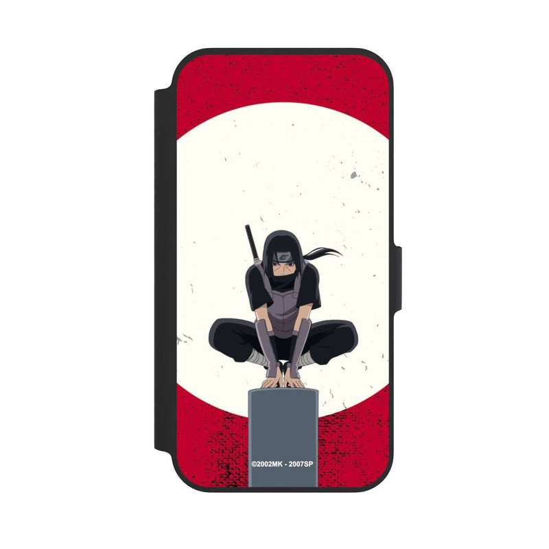 iPhone 13 Pro NIVOflip Itachi Uchiha Symbol Roter Hintergrund