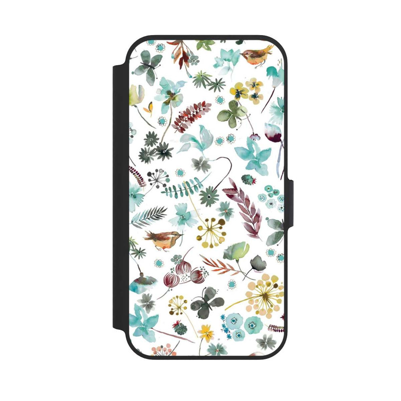 iPhone 13 Pro NIVOflip Papillon botanique Nature Bleu