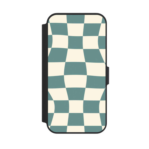 Apple iPhone 13 Pro NIVOflip Schachbrett Petrol
