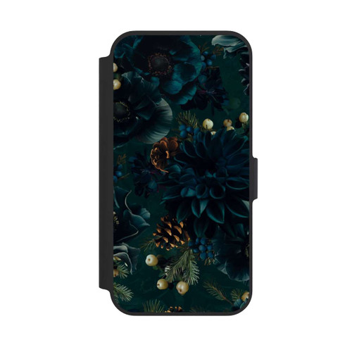 Apple iPhone 13 Pro NIVOflip Flowers Pattern Green and Blue