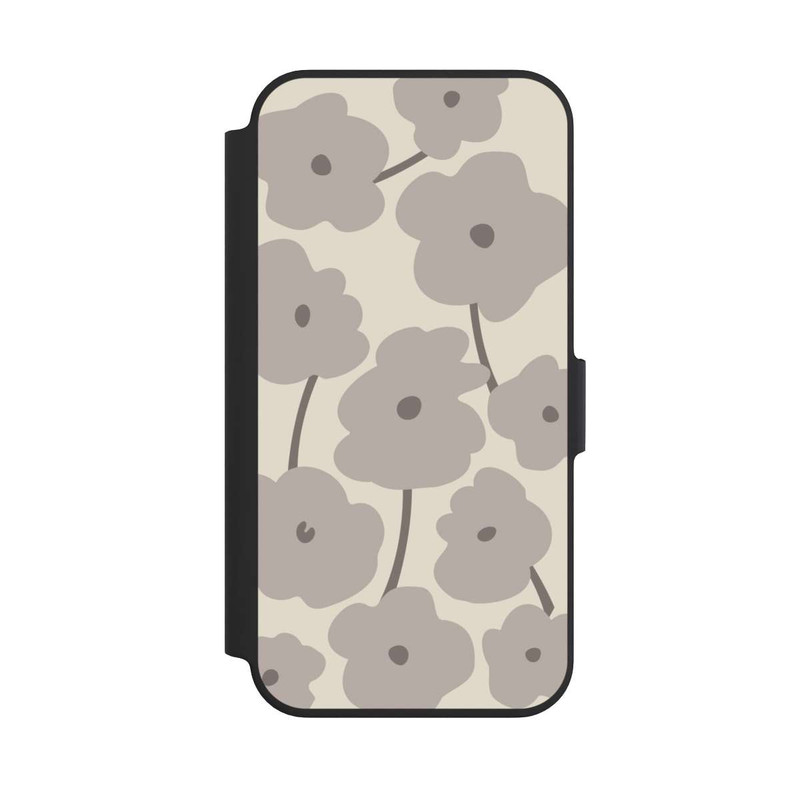 iPhone 13 Pro NIVOflip Minimalistische Blumen Beige