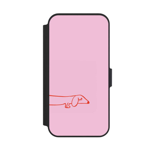 Apple iPhone 13 Pro NIVOflip Dachshund Illustration Pink