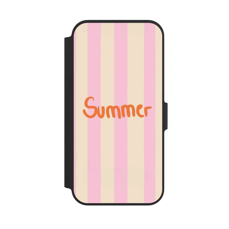 iPhone 13 Pro NIVOflip Summer Pink And Orange Stripes