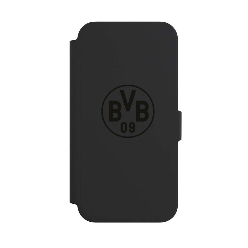 iPhone 13 Pro NIVOflip BVB Logo Schwarz Transparent