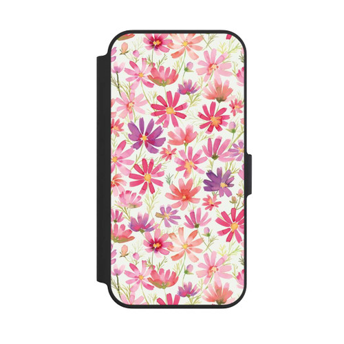 Apple iPhone 13 Pro NIVOflip Boho Cosmos Flowers Purple