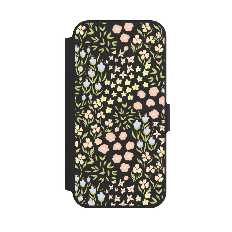 iPhone 13 Pro NIVOflip Summer Flowers Pattern Pastel Colors Transparent