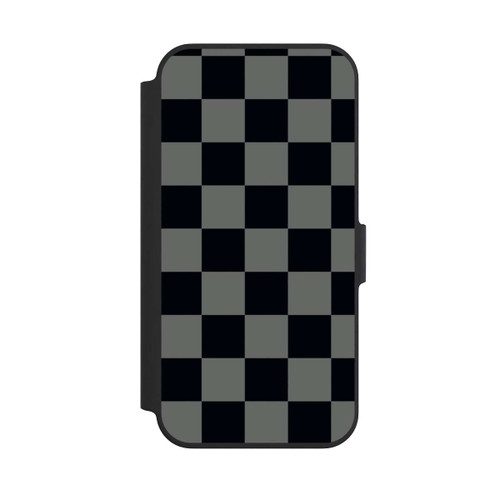 Apple iPhone 13 Pro NIVOflip Schachbrett Schwarz Grau