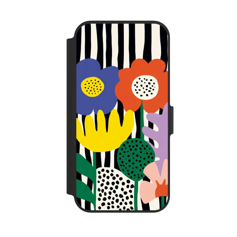 iPhone 13 Pro NIVOflip Flowers Striped Background