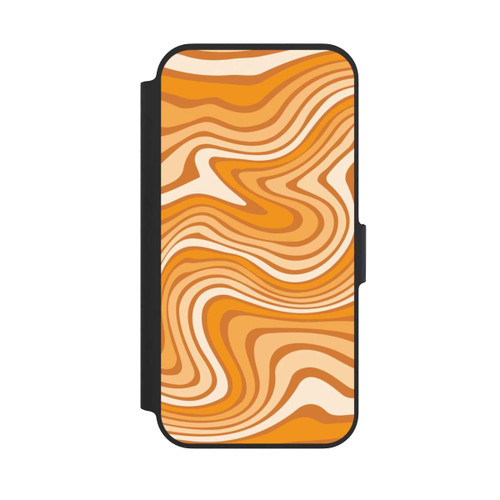 Apple iPhone 13 Pro NIVOflip Wellenmuster Orange