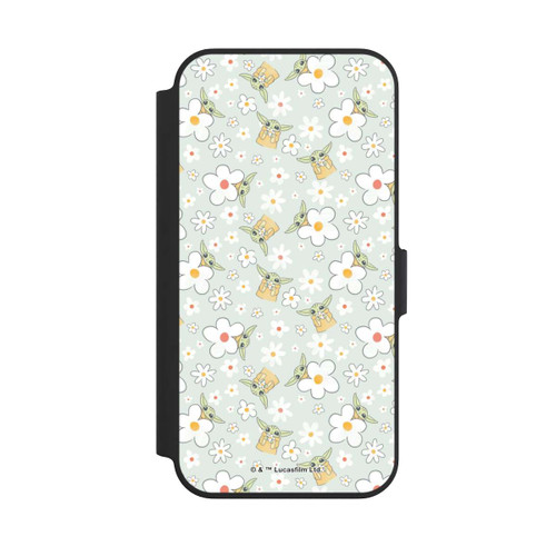 Apple iPhone 13 Pro NIVOflip Baby Yoda Blumen Muster