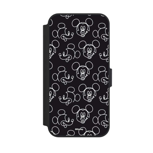 Apple iPhone 13 Pro NIVOflip Disney Mickey Muster Schwarz