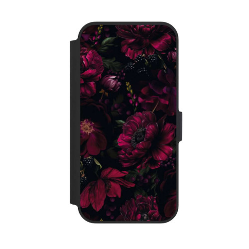Apple iPhone 13 Pro NIVOflip Dunkle Rote Blumen Liebe