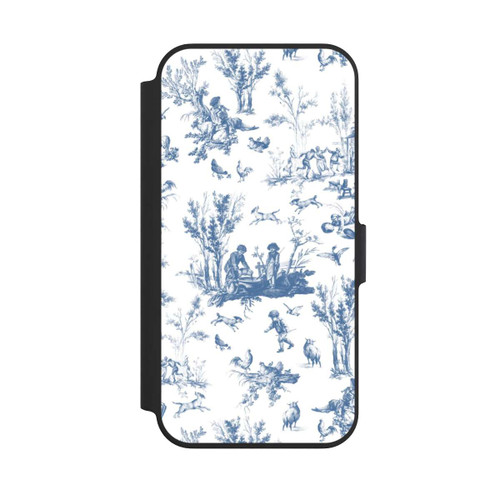Apple iPhone 13 Pro NIVOflip Blaue Landschaft Vintage Keramik Pattern